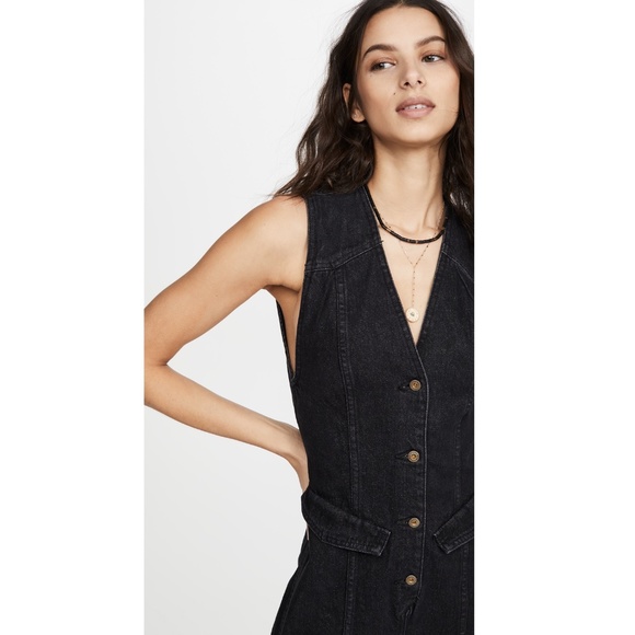 NANUSHKA Freya Denim Jumpsuit Size Medium M - Picture 5 of 6